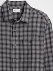 Gap Grey Flannel Shirt in Boxy Fit - Image 5 of 5