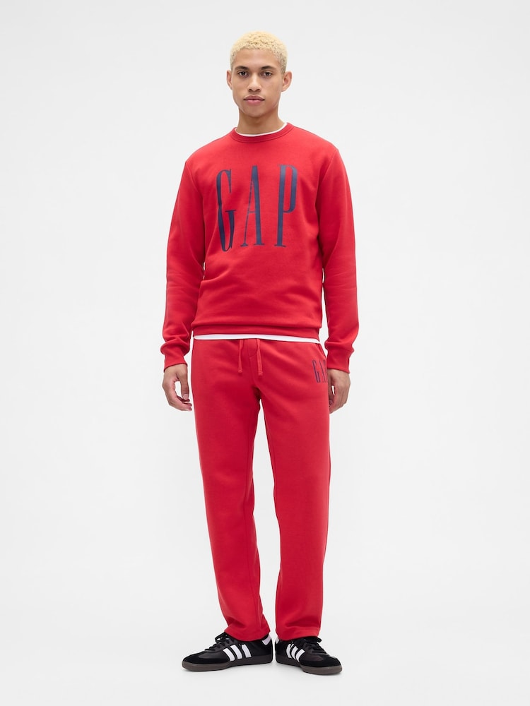 Gap Red Logo Straight-Leg Joggers - Image 2 of 4 Gap Red Logo Straight-Leg Joggers - Image 2 of 4