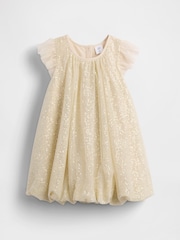 Gap Gold Sequin Tulle Bubble Dress (12mths-5yrs) (12mths-5yrs) - Image 2 of 4
