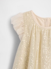 Gap Gold Sequin Tulle Bubble Dress (12mths-5yrs) (12mths-5yrs) - Image 4 of 4