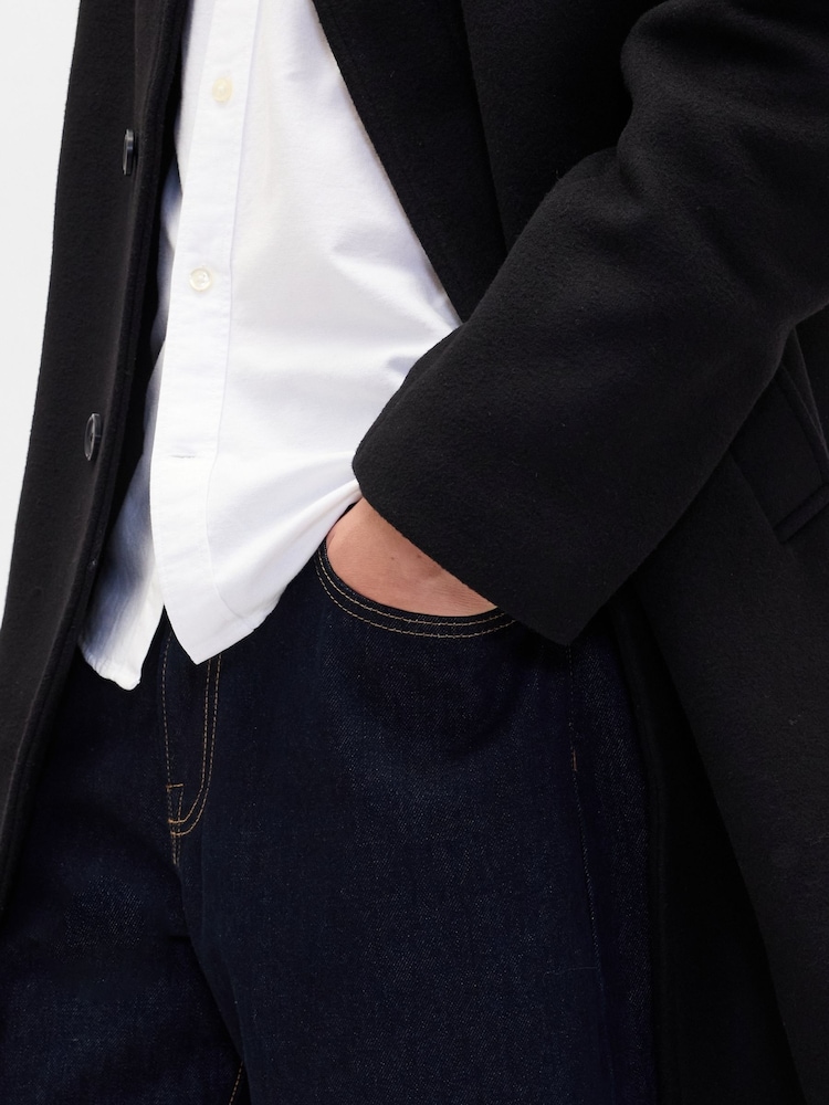 Gap Black Wool Blend Car Coat - Image 5 of 5 Gap Black Wool Blend Car Coat - Image 5 of 5