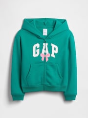 Gap Green Relaxed Logo Zip Hoodie (4-13yrs) (4-13yrs) - Image 1 of 3