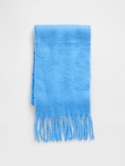 Gap Blue Brushed Fringe Scarf with Wool - Image 5 of 5