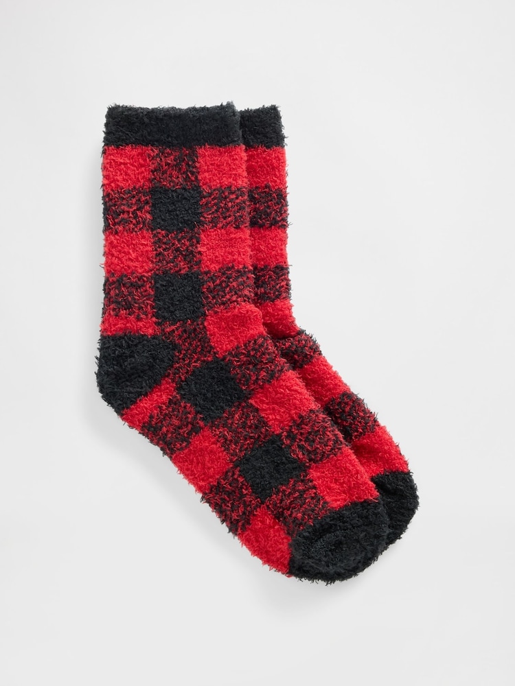 Gap Red/Black check Cosy Socks - Image 1 of 1