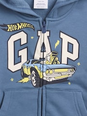 Gap Blue Hot Wheels Relaxed Logo Zip Hoodie (6mths-5yrs) - Image 3 of 3
