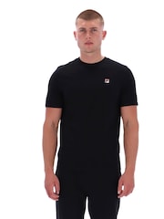 Fila Black Sunny 2 Essential T-Shirt With Narrow Collar Rib - Image 1 of 6
