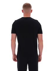 Fila Black Sunny 2 Essential T-Shirt With Narrow Collar Rib - Image 4 of 6