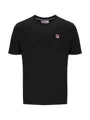 Fila Black Sunny 2 Essential T-Shirt With Narrow Collar Rib - Image 5 of 6
