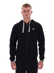 Fila Black Tenconi Peached Flc Zip Thru Hoodie - Image 1 of 4