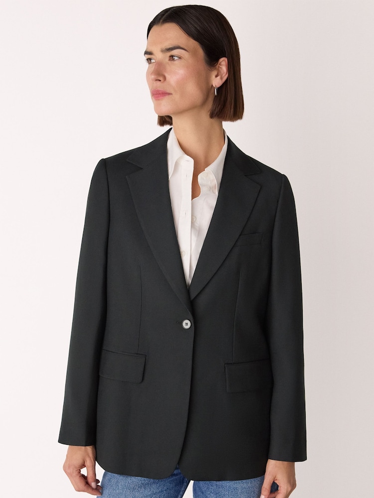 Whistles Single Breasted Wool Blazer - Imagem 1 de 5