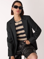 Whistles Single Breasted Wool Blazer - Imagem 4 de 5