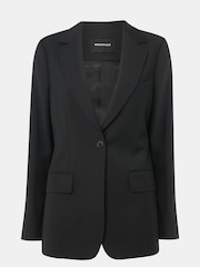 Whistles Black Single Breasted Wool Blazer - Image 6 of 6