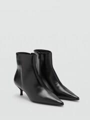 Mango Black Ankle Bird Boots - Image 2 of 3