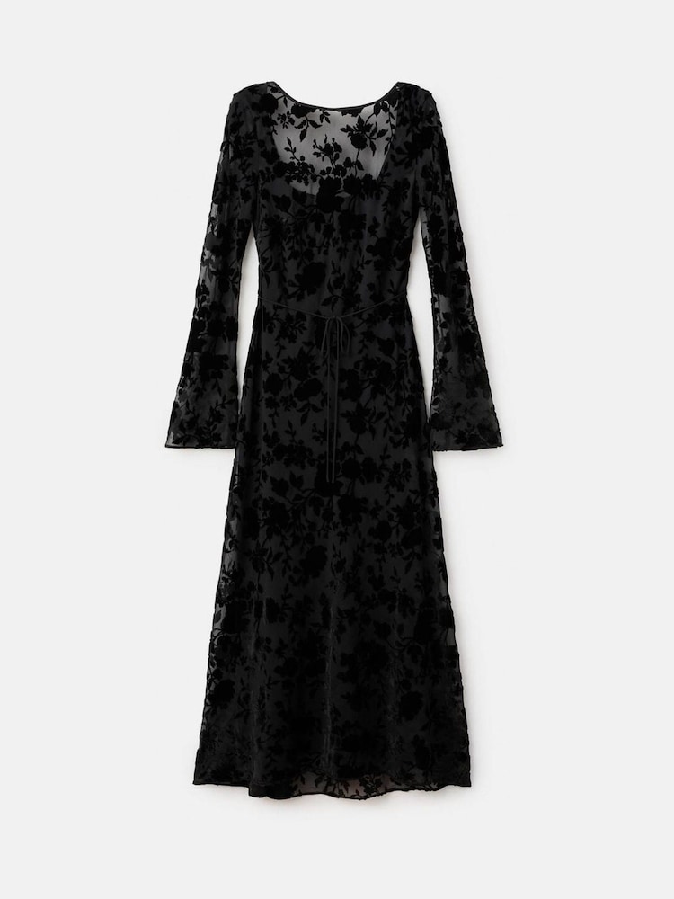 Mango Black Stella Dress - Image 1 of 4 Mango Black Stella Dress - Image 1 of 4