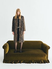 Mango Brown Leopard-Print Long Coat - Image 2 of 7