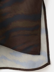 Mango Brown Animal Print Draped Sleeveless Top - Image 6 of 6