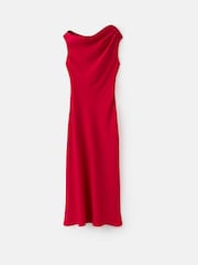 Mango Red Asymmetrical A-Line Maxi Dress - Image 4 of 5