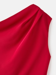 Mango Red Asymmetrical A-Line Maxi Dress - Image 5 of 5