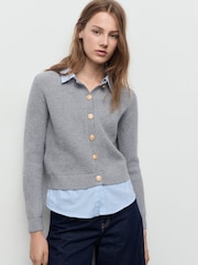 Mango Grey Cardigan Giovanni - Image 3 of 6