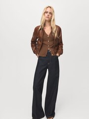 Mango Brown Flurry Cardigan - Image 1 of 6