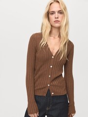 Mango Brown Flurry Cardigan - Image 3 of 6