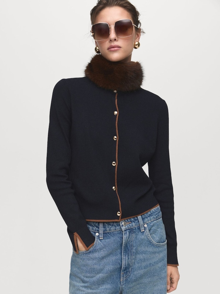 Mango Blue Cardigan Luccapk - Image 1 of 6