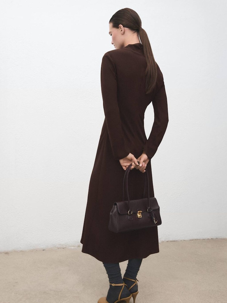Mango Brown Caro Dress - Image 2 of 6
