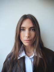 Mango Brown Leather-Effect Jacket With Pockets - Image 4 of 6
