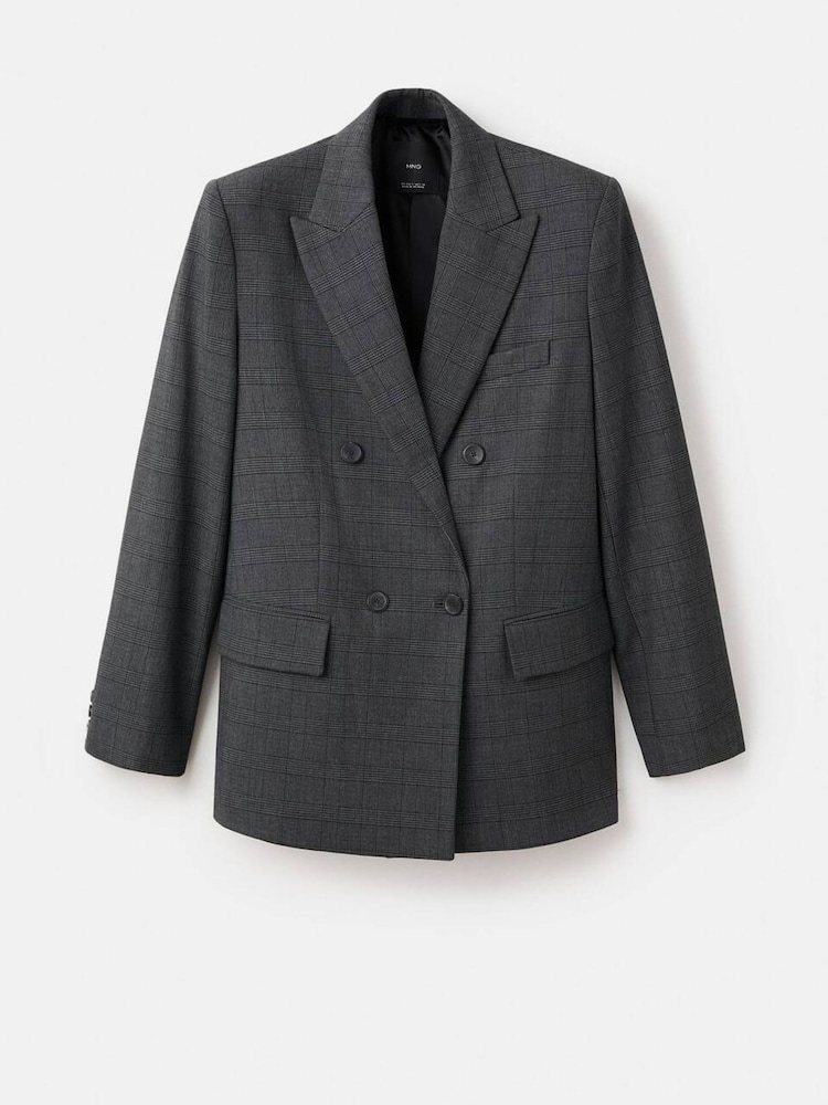 Mango Grey Teriyaki Blazer - Image 6 of 6 Mango Grey Teriyaki Blazer - Image 6 of 6