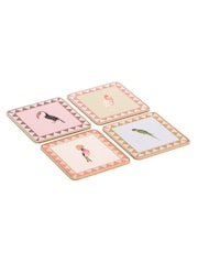 Yvonne Ellen Set of 4 Multi Square Birds Coasters - Image 1 of 5
