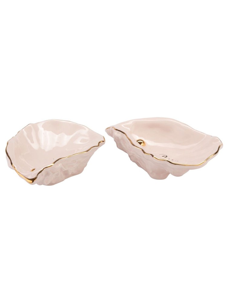 Yvonne Ellen Cream Oyster Pinch Pots - Image 2 of 3 Yvonne Ellen Cream Oyster Pinch Pots - Image 2 of 3