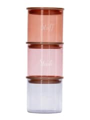 Yvonne Ellen 3 Piece Multi Stacking Storage Jars - Image 1 of 3