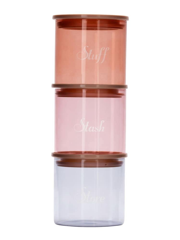 Yvonne Ellen 3 Piece Multi Stacking Storage Jars - Image 1 of 3 Yvonne Ellen 3 Piece Multi Stacking Storage Jars - Image 1 of 3
