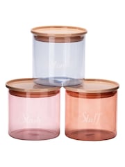 Yvonne Ellen 3 Piece Multi Stacking Storage Jars - Image 3 of 3