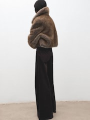 Mango Brown Wide-Leg Corduroy Jeans - Image 3 of 6
