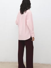 Mango Pink Pocket Oversize Shirt - Image 3 of 7