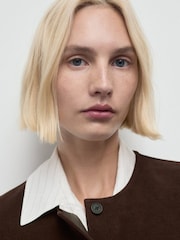 Mango Brown Chelo Cord Waistcoat - Image 4 of 6