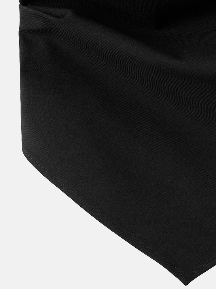 Mango Black Halter Top With Open Back - Image 6 of 6 Mango Black Halter Top With Open Back - Image 6 of 6