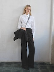Mango Grey Pinstripe Suit Trousers - Image 1 of 5