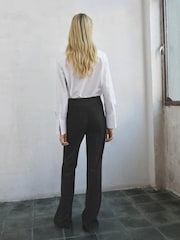 Mango Grey Pinstripe Suit Trousers - Image 2 of 5