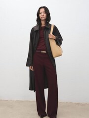 Mango Red Long-Sleeved Fine-Knit Sweater - Image 3 of 6
