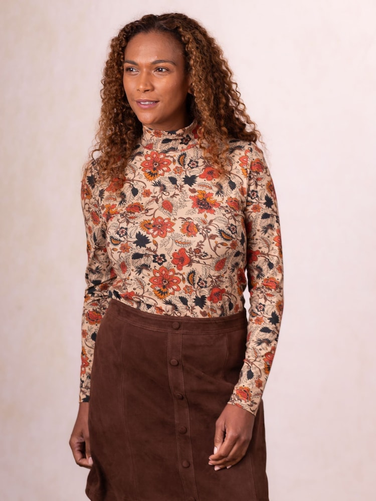Lakeland Clothing Cream Aspen Mock Neck Top - Image 1 of 5 Lakeland Clothing Cream Aspen Mock Neck Top - Image 1 of 5