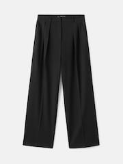 Mango Black Wide Leg Trousers - Image 5 of 6