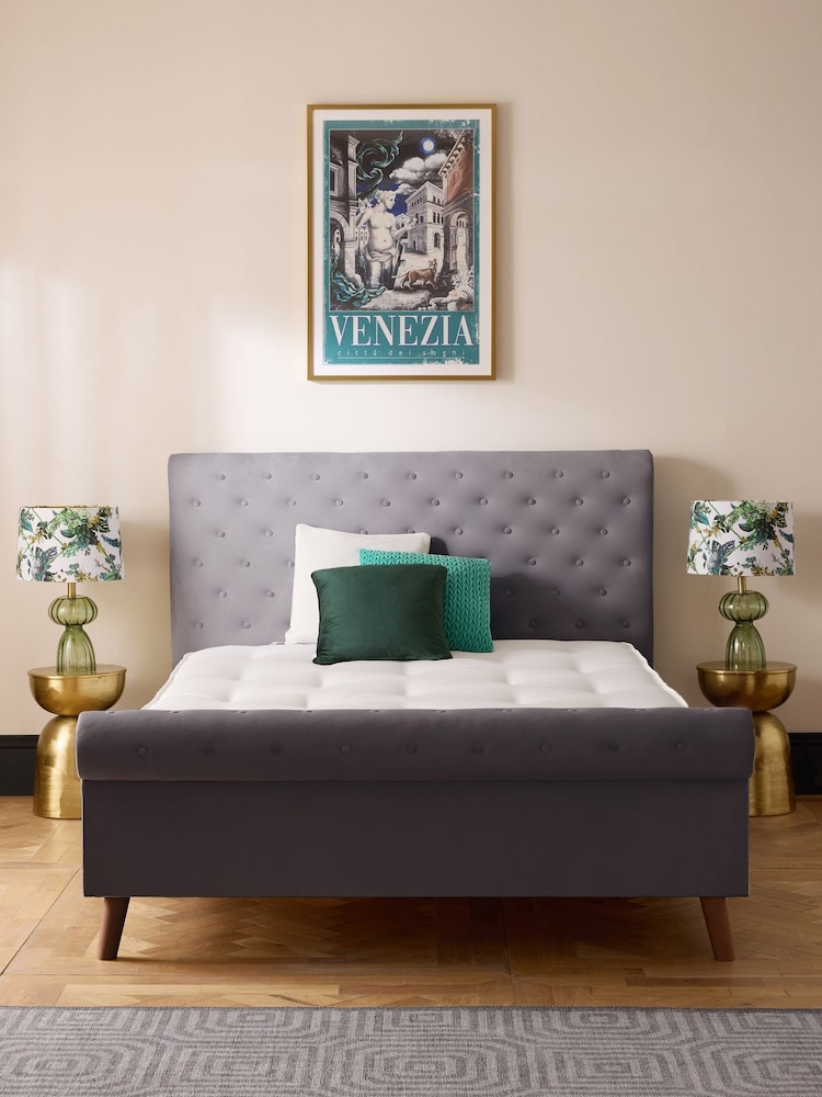 Laurence Llewelyn-Bowen Steel Bliss Chesterfield Style Bed Frame - Image 1 of 4