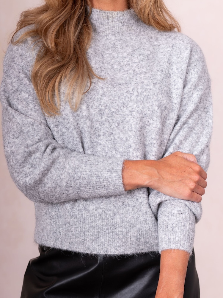Lakeland Clothing Grey Sheeka High Neck Jumper - Image 5 of 5 Lakeland Clothing Grey Sheeka High Neck Jumper - Image 5 of 5