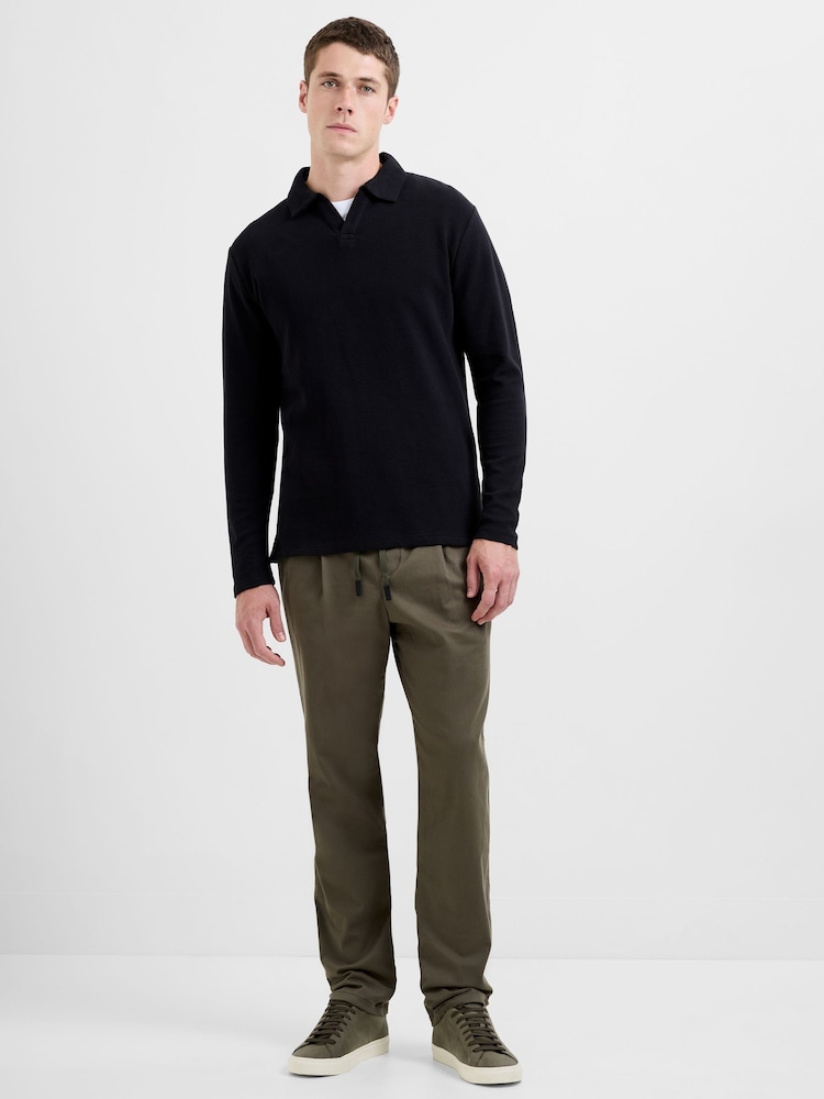 French Connection Green Cotton Stretch Twill Tapered Leg Elasticated Waist Trousers - Image 5 of 5 French Connection Green Cotton Stretch Twill Tapered Leg Elasticated Waist Trousers - Image 5 of 5