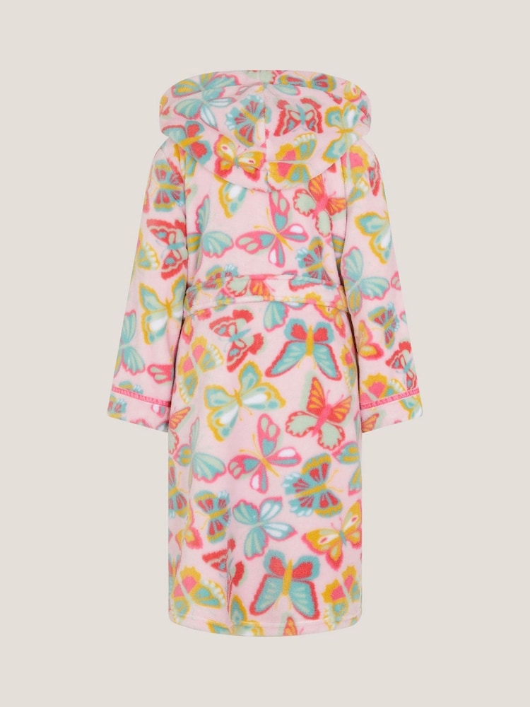 Monsoon Pink Butterfly Print Dressing Gown - Image 2 of 3