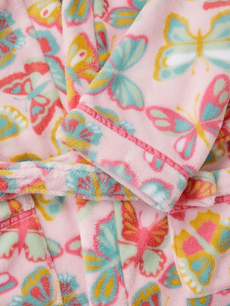 Monsoon Pink Butterfly Print Dressing Gown - Image 3 of 3
