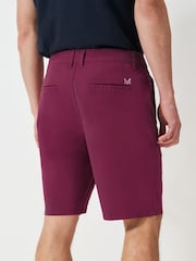 Crew Clothing Red Cotton Bermuda Chino Shorts - Image 3 of 4