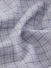 Purple Micro - Check Short Sleeve Shirt - 8的图像7｝